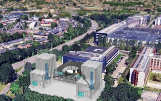 This is a rendering of a new extension to the existing ETPathfinder building in Maastricht