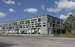 Gebouw van AMOLF op Amsterdam Science Park